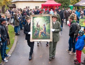 Svatohubertská mše celebrovaná kardinálem Dukou